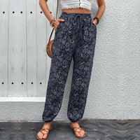 Margherita | Women's Elastic Waist Pockets Pants – Dress Pants
