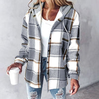 Margot | Women's Plaid Hooded Jacket with Relaxed Fit