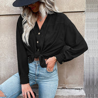 Mariangela | Women's Button-Front Lightweight Blouse Top