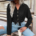Mariangela | Women's Button-Front Lightweight Blouse Top