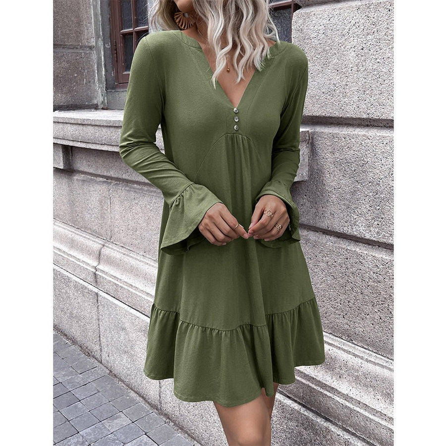 Marianthe | Women's V-Neck Dress – Casual Dress