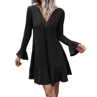 Marianthe | Women's V-Neck Dress – Casual Dress