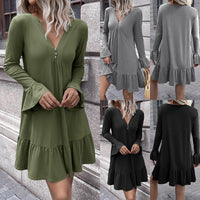 Marianthe | Women's V-Neck Dress – Casual Dress
