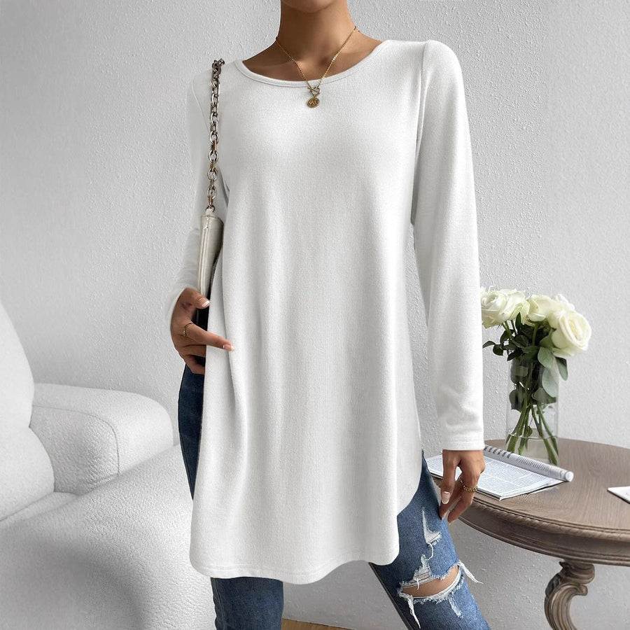 Maribella | Women's Crew Neck Long Sleeve Elegant Top