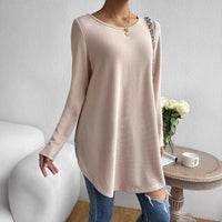 Maribella | Women's Crew Neck Long Sleeve Elegant Top