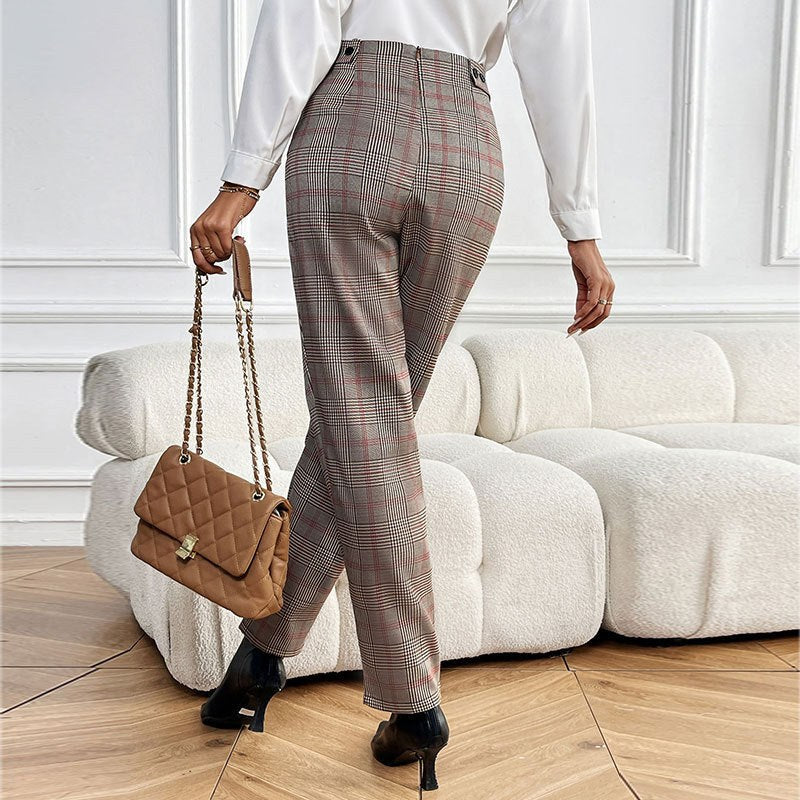 Marion | Women's Fashionable Tapered Pants – Dress Pants in Mocha