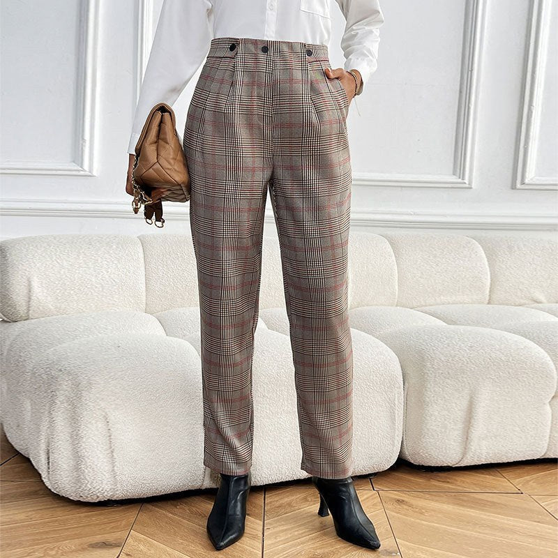 Marion | Women's Fashionable Tapered Pants – Dress Pants in Mocha