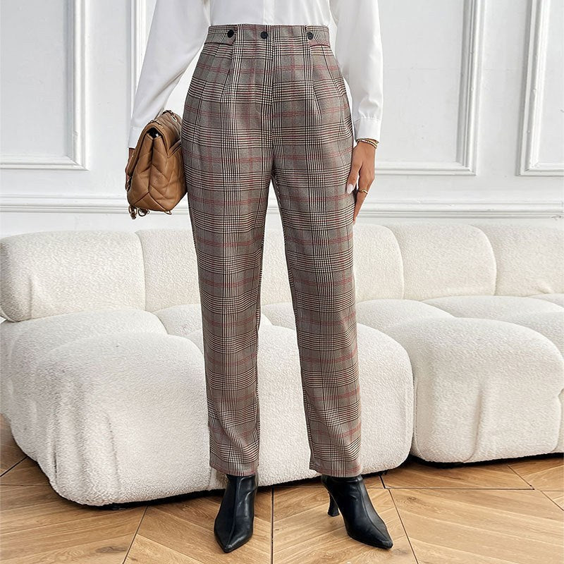 Marion | Women's Fashionable Tapered Pants – Dress Pants in Mocha