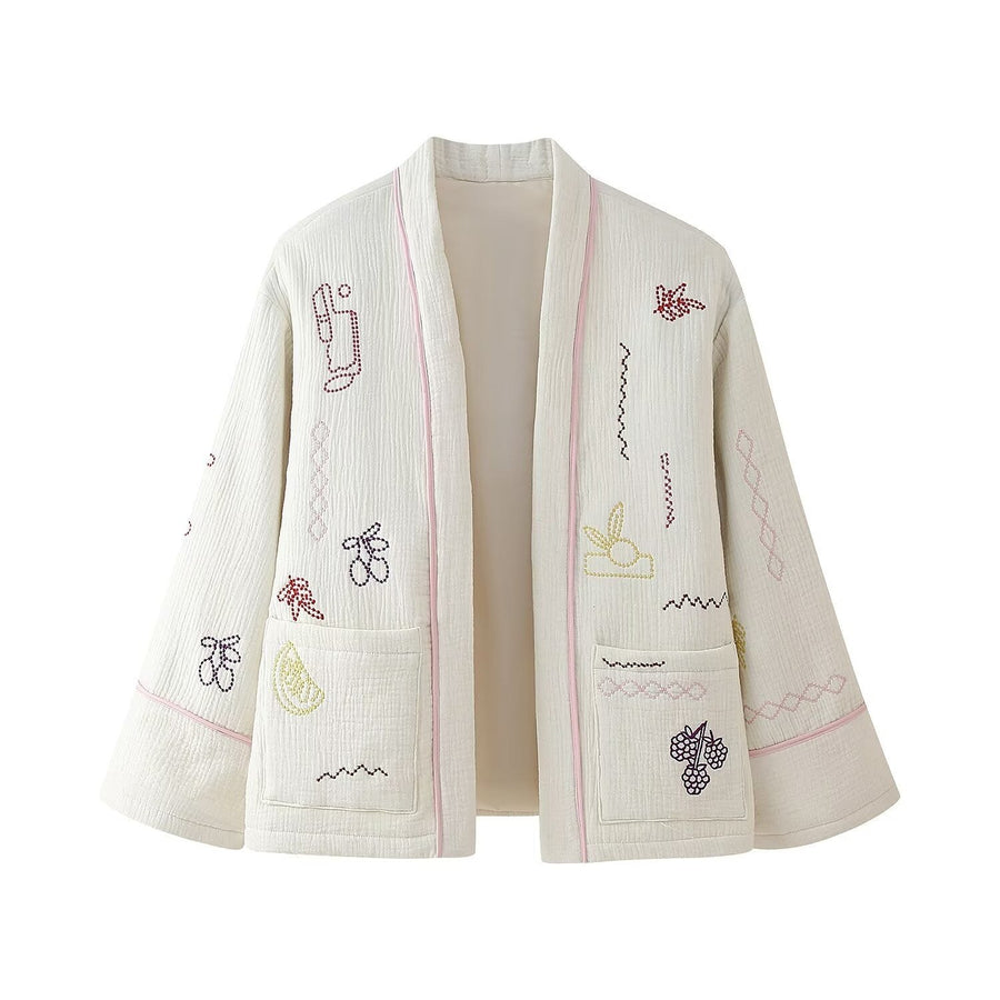 Marisol | Women's Pockets Jacket in White