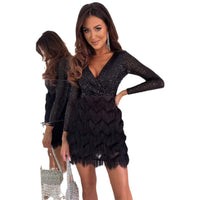 Marta | Women's V-Neck Voluminous Cocktail Dress