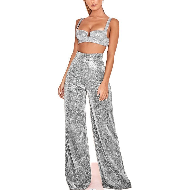 Martha | Women's Two-Piece Set in Silver