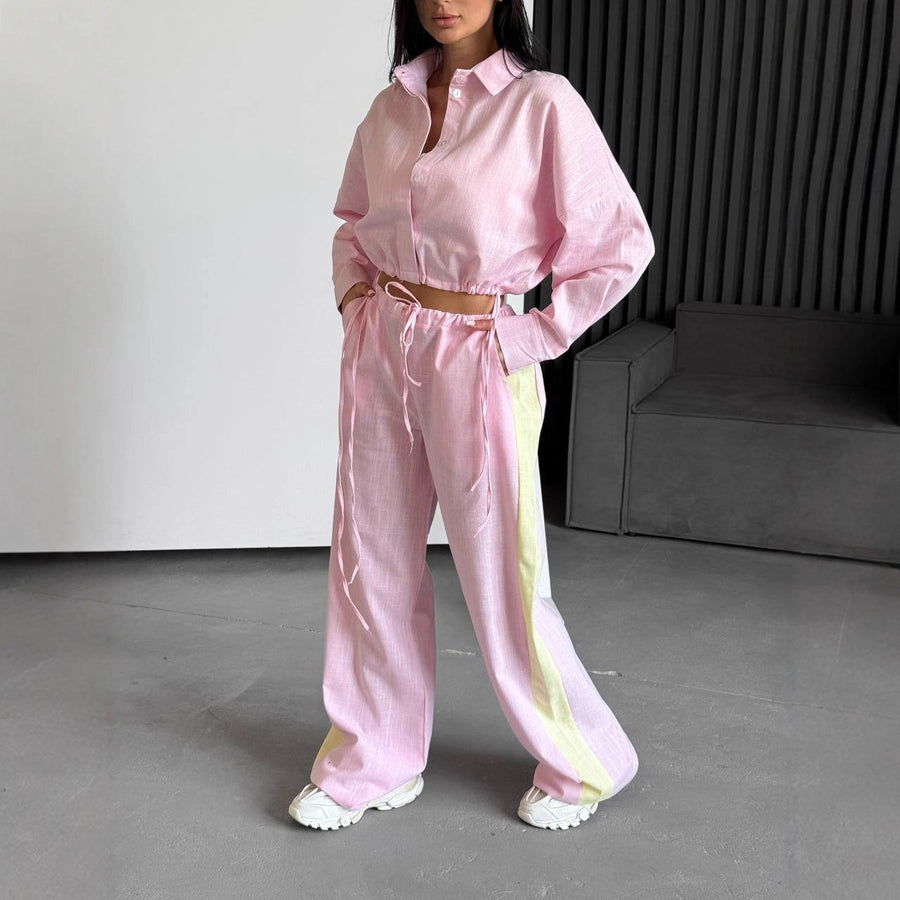 Marthe | Women's Elastic Waist Drawstring Casual Pants – Dress Pants