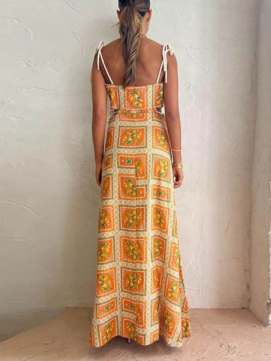 Marthe | Women's Square Neck Maxi Sundress