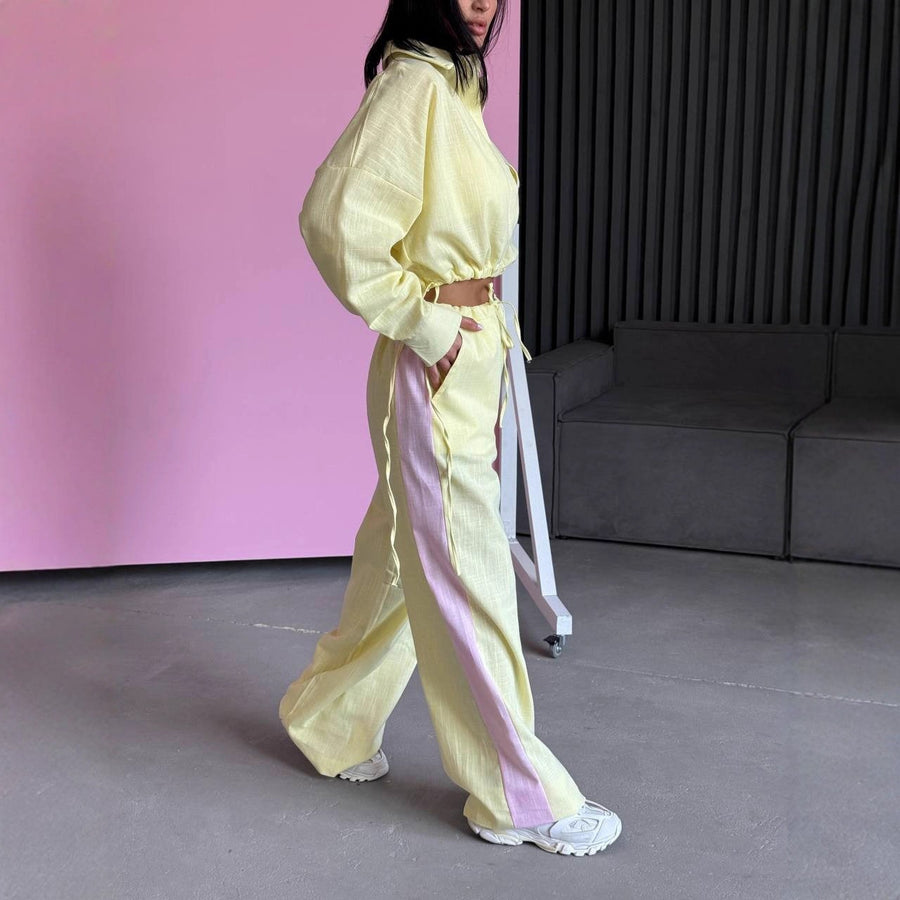 Marthe | Women's Elastic Waist Drawstring Casual Pants – Dress Pants