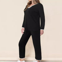 Martina | Women's Two-Piece Set in Black