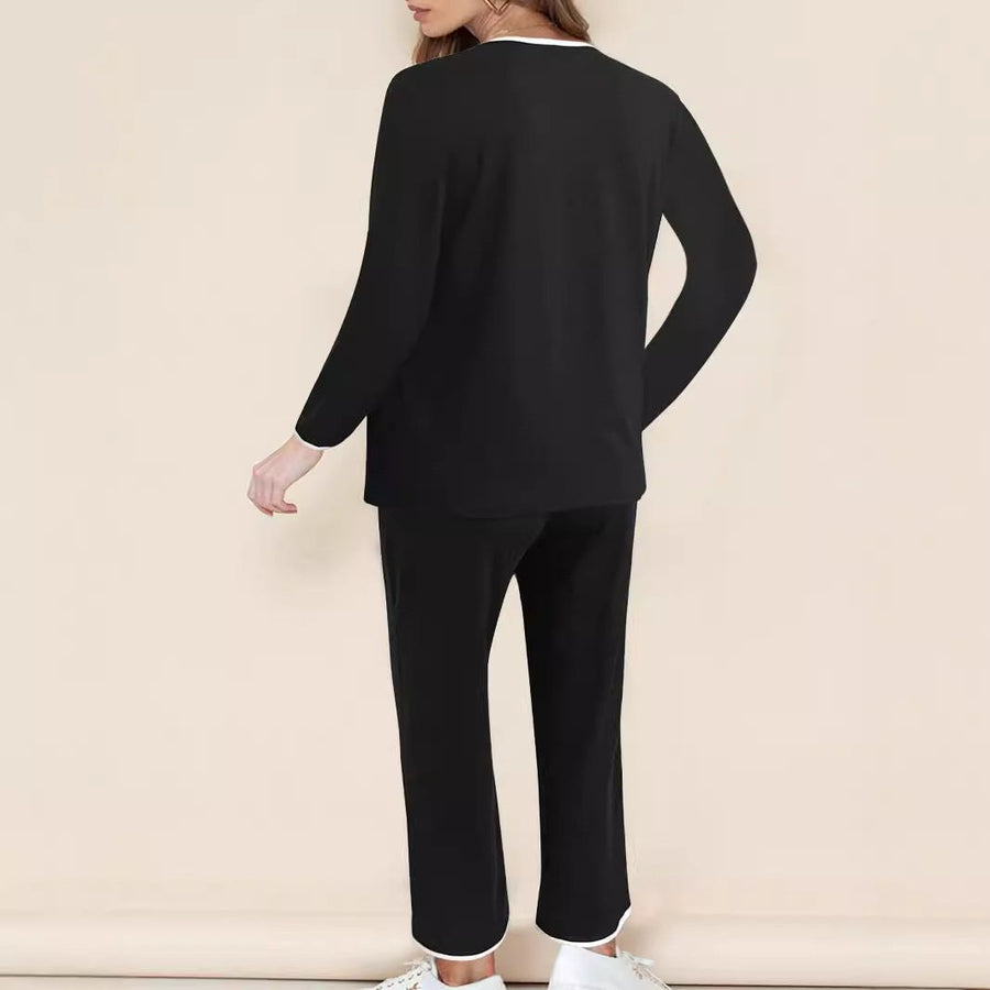 Martina | Women's Two-Piece Set in Black