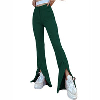 Mathilde | Women's High Waist Slit Pants – Dress Pants