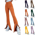 Mathilde | Women's High Waist Slit Pants – Dress Pants