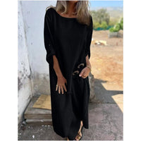Maud | Women's Asymmetric Top Wide-Leg Matching Set in Black