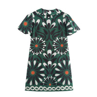 Maud | Women's Floral Dress in Green