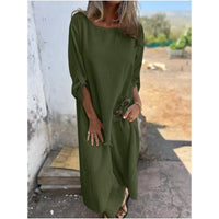 Maud | Women's Asymmetric Top Wide-Leg Matching Set in Green