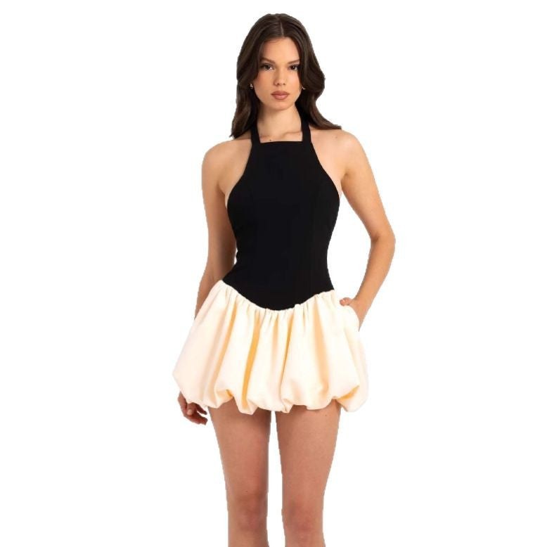 Maureen | Women's Voluminous Pockets Dress – Casual Dress in Black