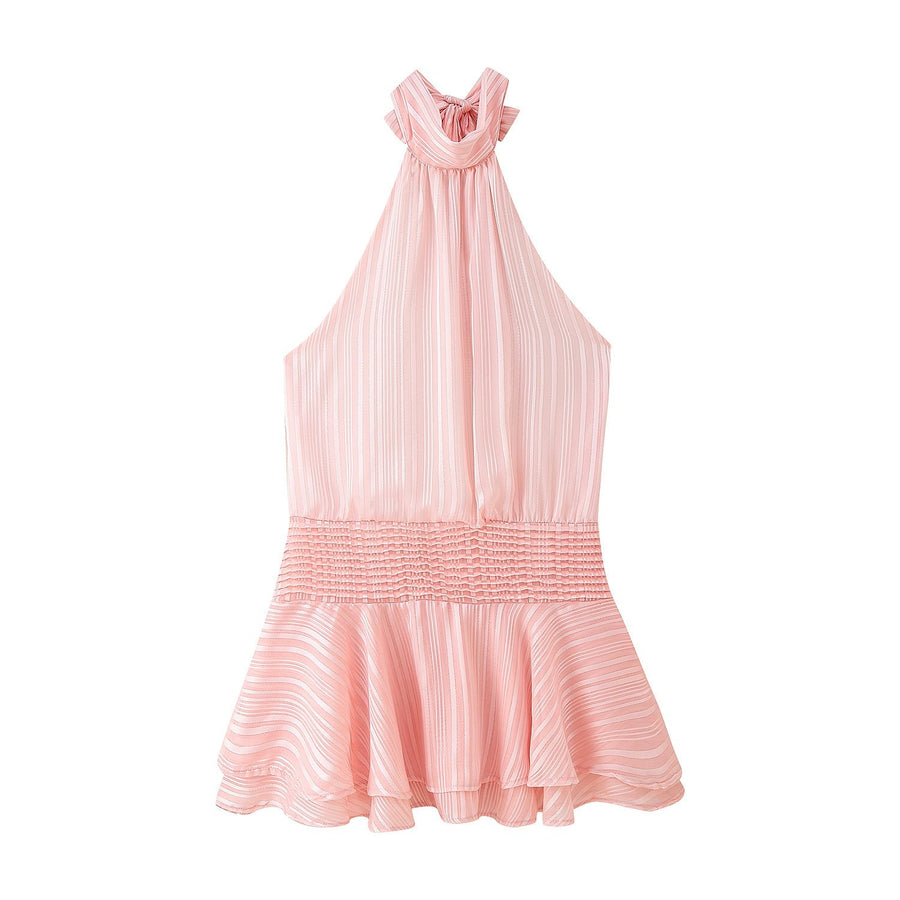 Mavis | Women's Ruffle Top in Pink