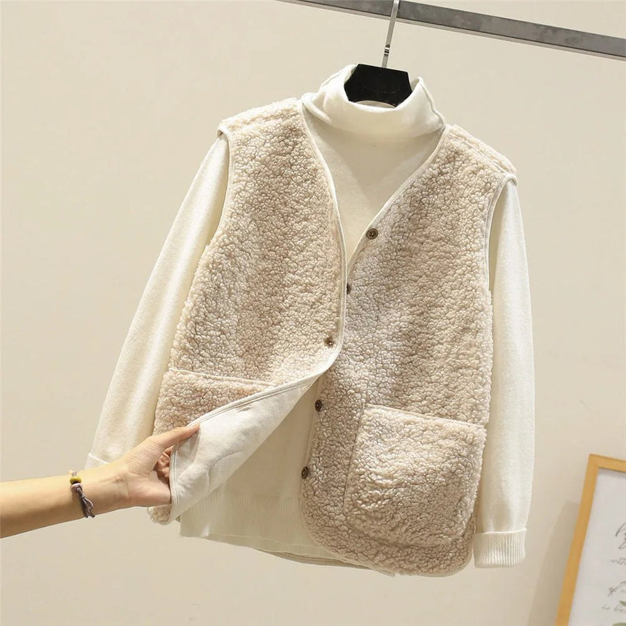 Maxine | Women's Matching Vest and Long-sleeve Tops Outfit Set