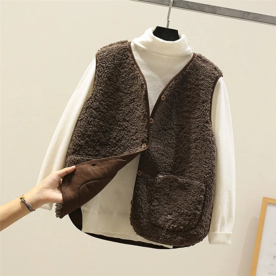 Maxine | Women's Matching Vest and Long-sleeve Tops Outfit Set