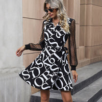 Maya | Women's Sheer Fashionable Dress in Black