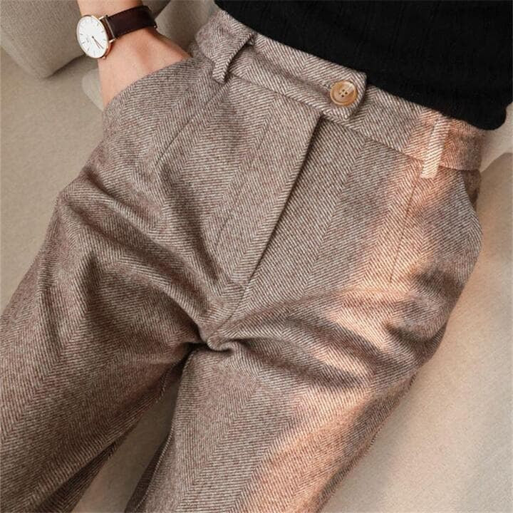 Meave | Women's Button Cuff Tapered Pants