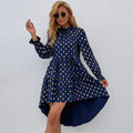 Melisande | Women's Stand Collar Voluminous Elegant Dress