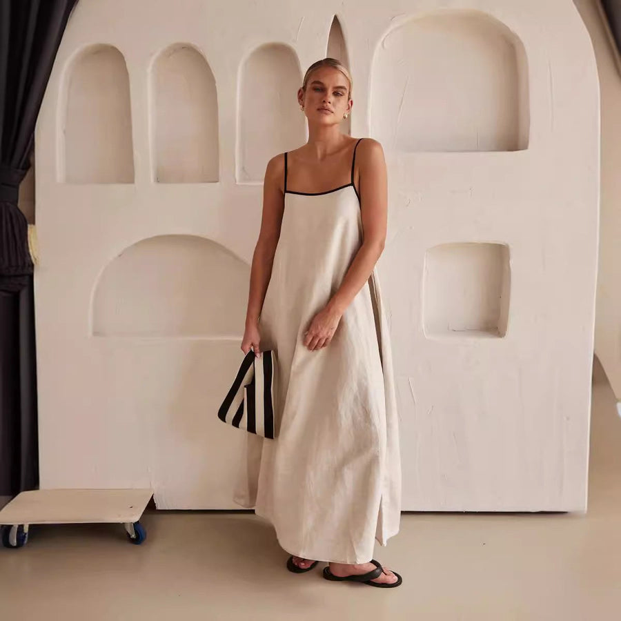 Melisandra | Women's Maxi Dress in Khaki