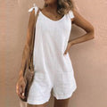 Meredith | Women's Bow Strap Pocket Playsuit – Romper Women