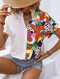 Messaline | Women's Asymmetric Blouse in White