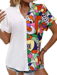 Messaline | Women's Asymmetric Blouse in White