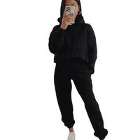 Mia | Women's Fleece Joggers in Black