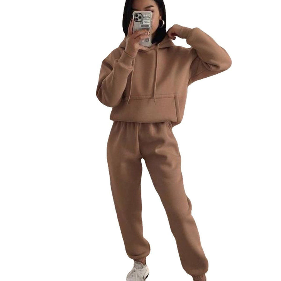 Mia | Women's Fleece Joggers in Khaki