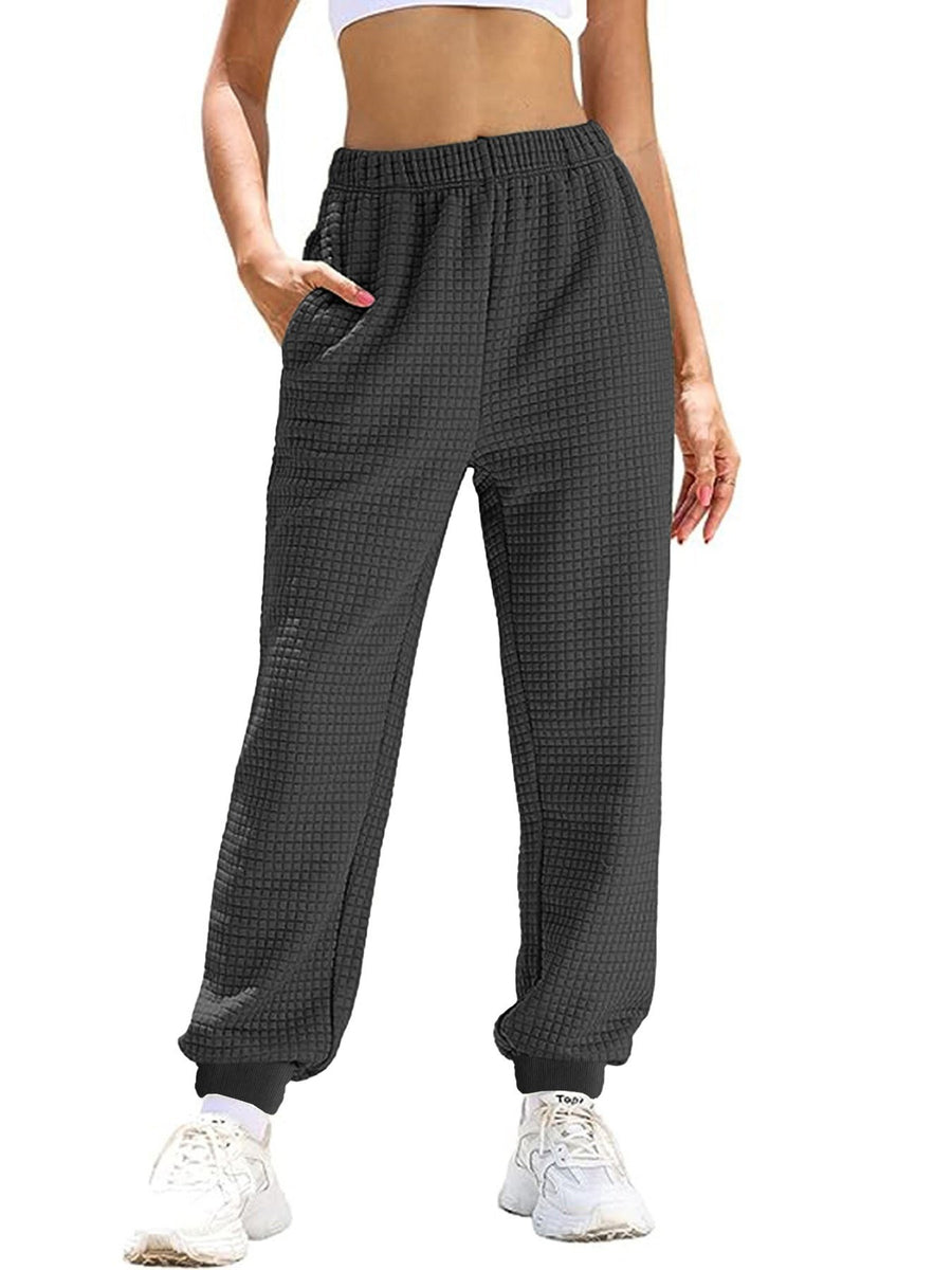 Michaela | Women's Elastic Waist Pockets Casual Pants – Dress Pants