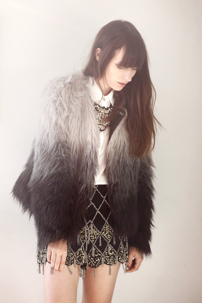 Michalina | Women's Faux Fur Jacket in As Shown