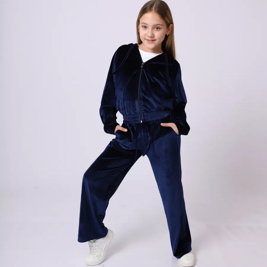 Mila | Women's Zip Velvet Tracksuit Set