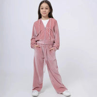 Mila | Women's Zip Velvet Tracksuit Set