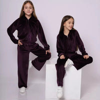 Mila | Women's Zip Velvet Tracksuit Set
