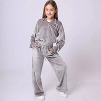 Mila | Women's Zip Velvet Tracksuit Set
