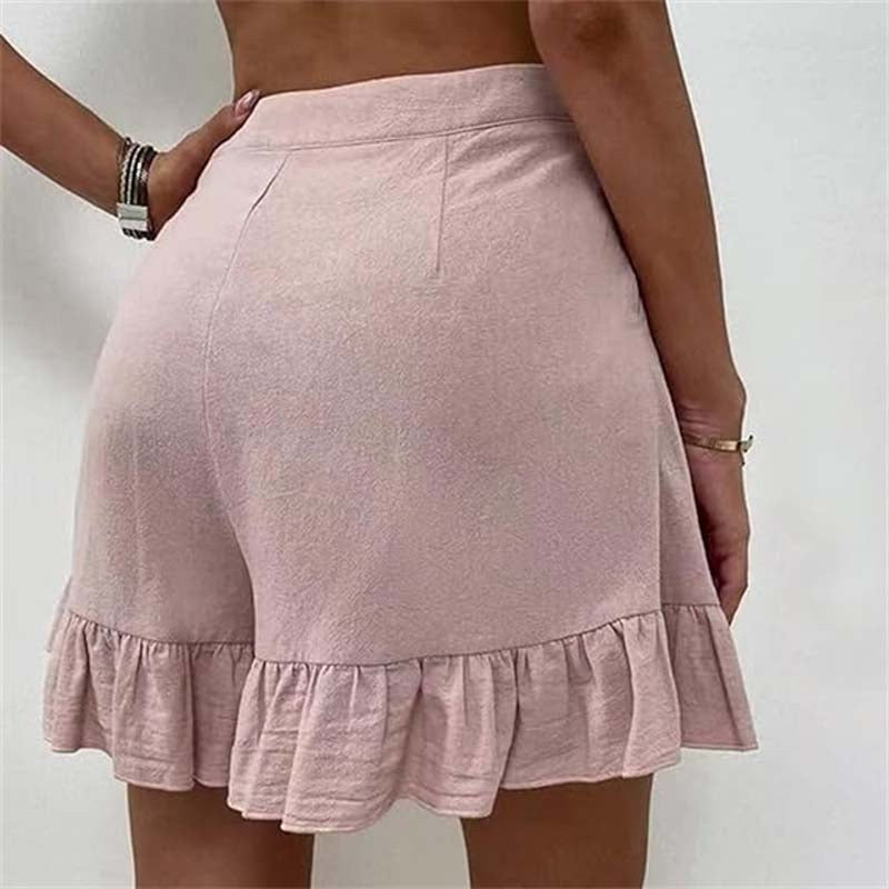 Mildred | Women's Ruffle Hem Shorts