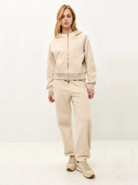 Mildred | Women's Zip Joggers in Apricot