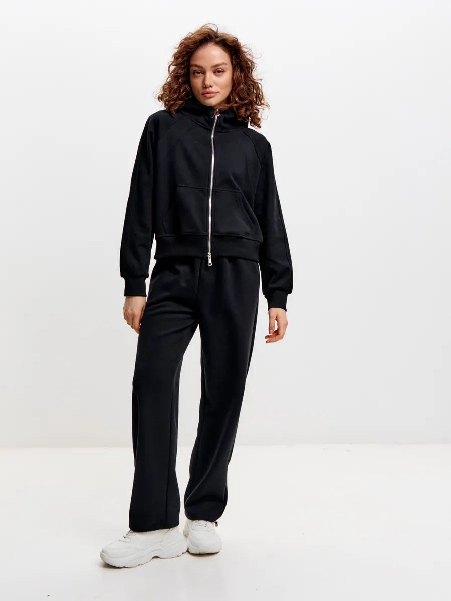 Mildred | Women's Zip Joggers in Black
