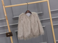 Millicente | Women's Voluminous Faux Fur Jacket in Khaki