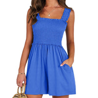 Mimosa | Women's Ruched Mini Dress in Blue