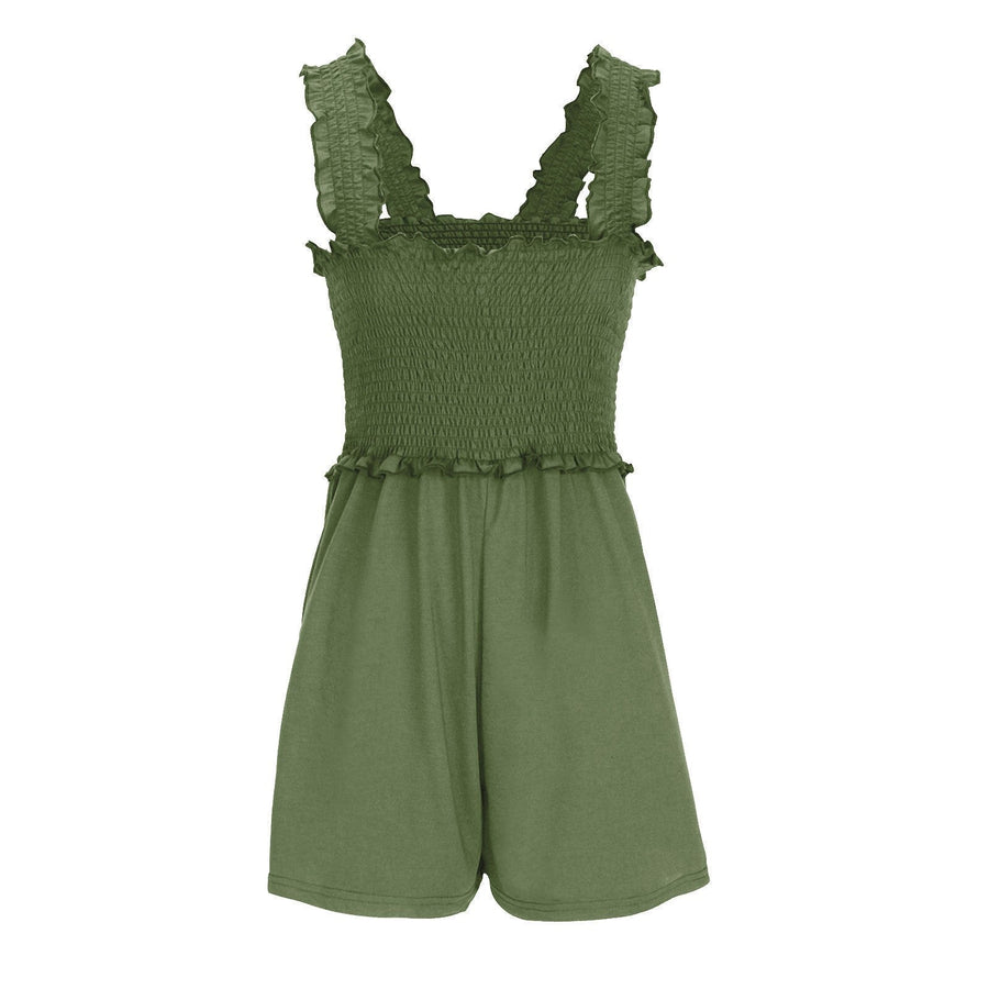 Mimosa | Women's Ruched Mini Dress in Smaragd Green